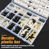 Vista 36 de GOOACC 501 clips universales para automóvil, parachoques mixto, para panel de puerta, protector para cubierta del motor, retenedor de remaches