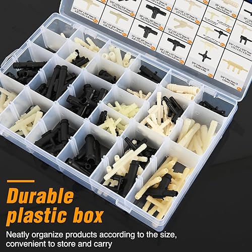 Vista 32 de GOOACC Surtido de 635 clips de retención de empuje para automóvil y sujetadores automáticos, 16 tamaños más populares, remaches de parachoques