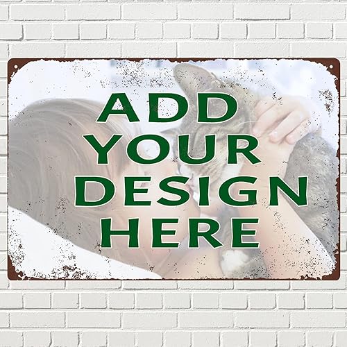 Miniatura 17 de Letreros de metal personalizados, letreros de estaño personalizados con logotipo de texto, imagen, impermeable, letreros de aluminio personalizados