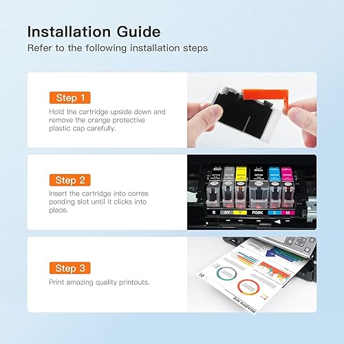 Miniatura 6 de PGI-270XL CLI-271XL - Paquete económico de 5 colores de repuesto para cartuchos de tinta Canon 270 271 XL para usar con MG5720 MG5721 MG5722 MG6820