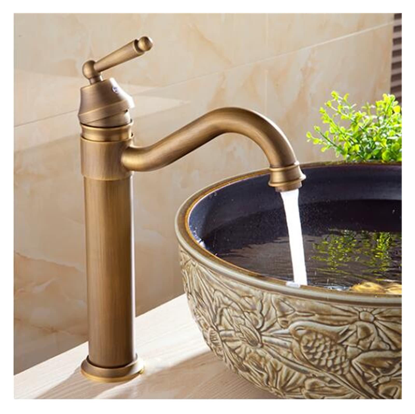Mooilko Purple New Deck Bathroom Basin Sink Mixer Tap Polished Antique Bronze Basin Faucet Bathroom Faucet Sink Tap Easy To Install(Purple)