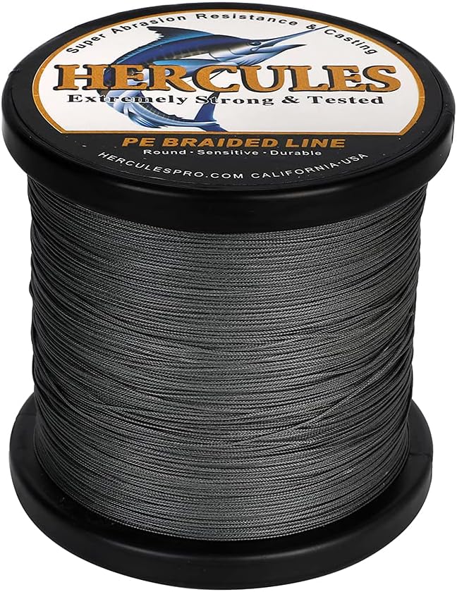 HERCULES Braided Fishing Line 12 Strands, 100-2000m 109-2196 Yards Braid Fish Line, 10lbs-420lbs Test PE Lines for Saltwater Freshwater