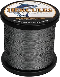 Sponsored Ad - HERCULES Braided Fishing Line 12 Strands, 100-2000m 109-2196 Yards Braid Fish Line, 10lbs-420lbs Test PE Li...
