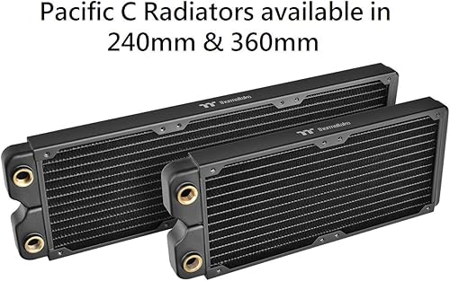 Vista 17 de Thermaltake Pacific DIY Sistema de enfriamiento líquido CL360 2.520 in Radiador de cobre grueso CL-W191-CU00BL-A