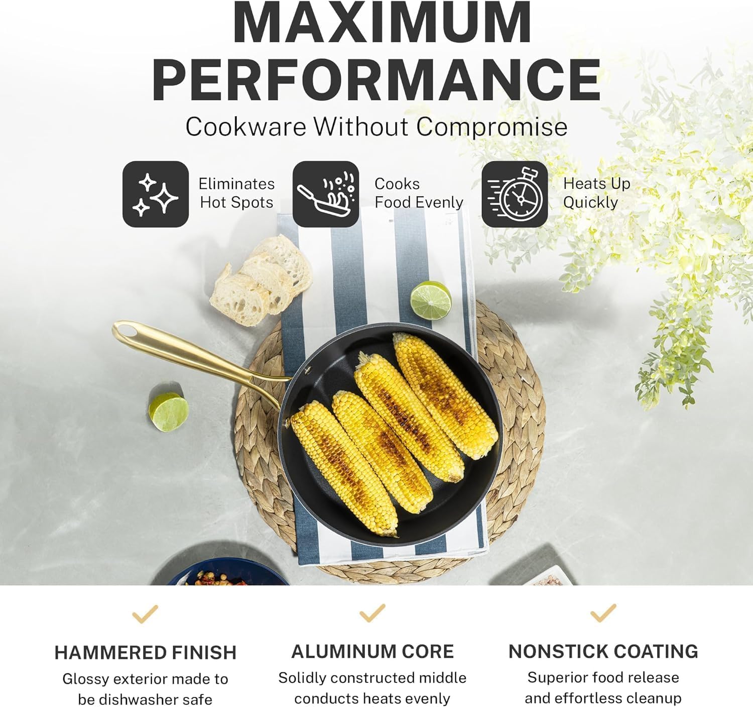 Granitestone Saute Pan for Even Cooking