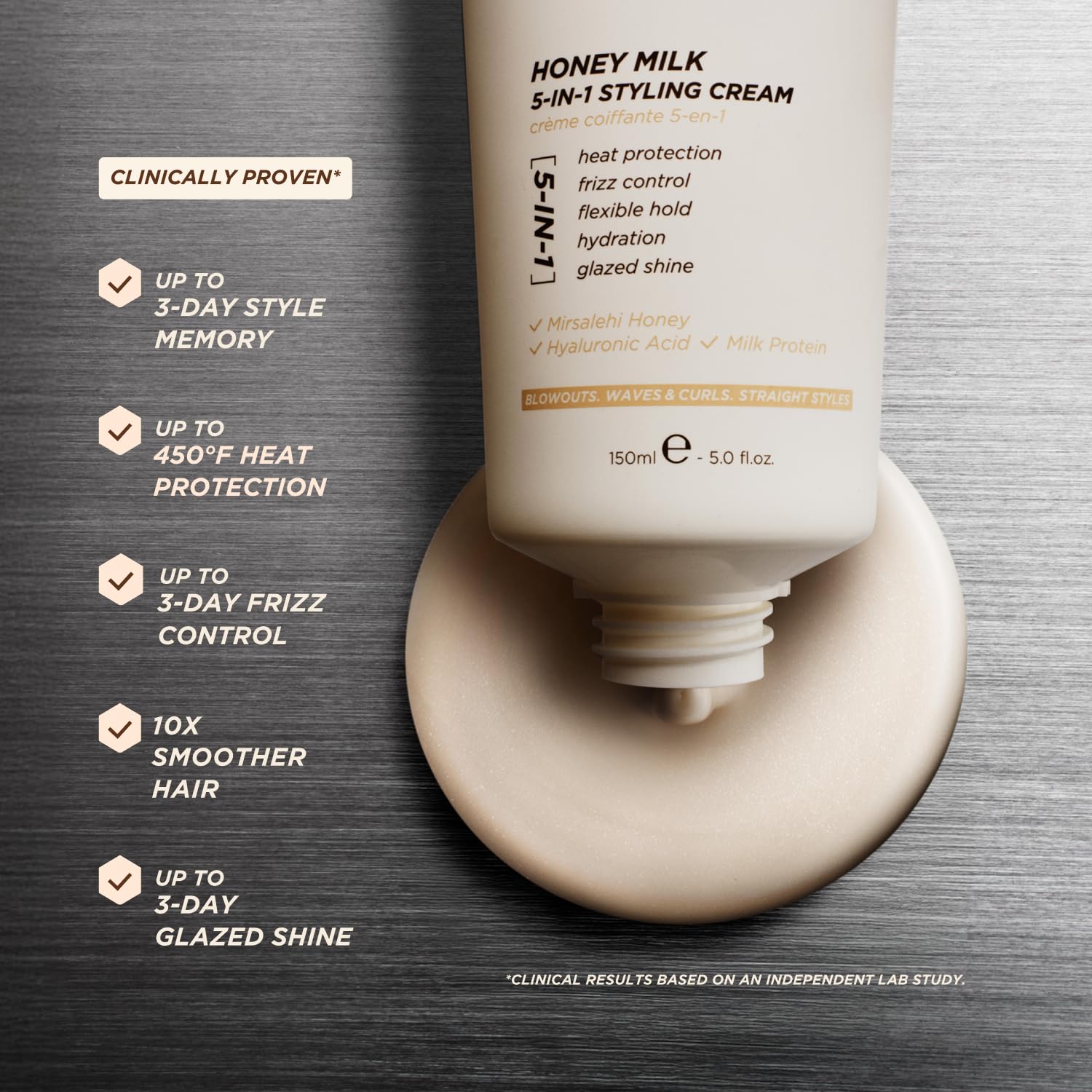 Amazon.com: Gisou Honey Milk 5-in-1 Styling Cream (5.1 Fl Oz