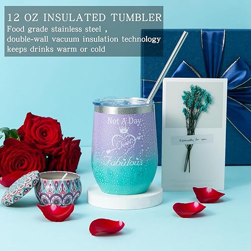 Miniatura 3 de Paquete de cuidado de regalos para mujeres regalos de feliz cumpleaños para ella regalos inspiradores para mamá hermana esposa amiga novia cesta de