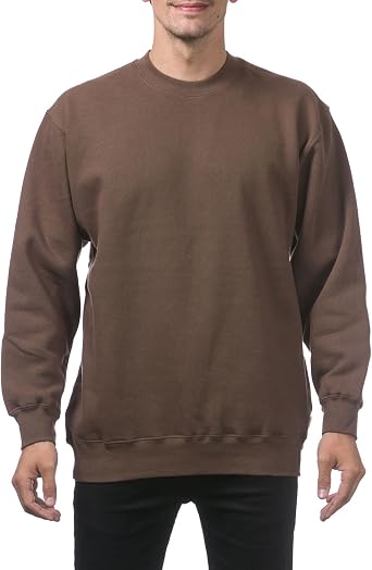 Pro Club Mens Heavyweight 13oz Crew Neck Fleece Pullover Sweatshirt