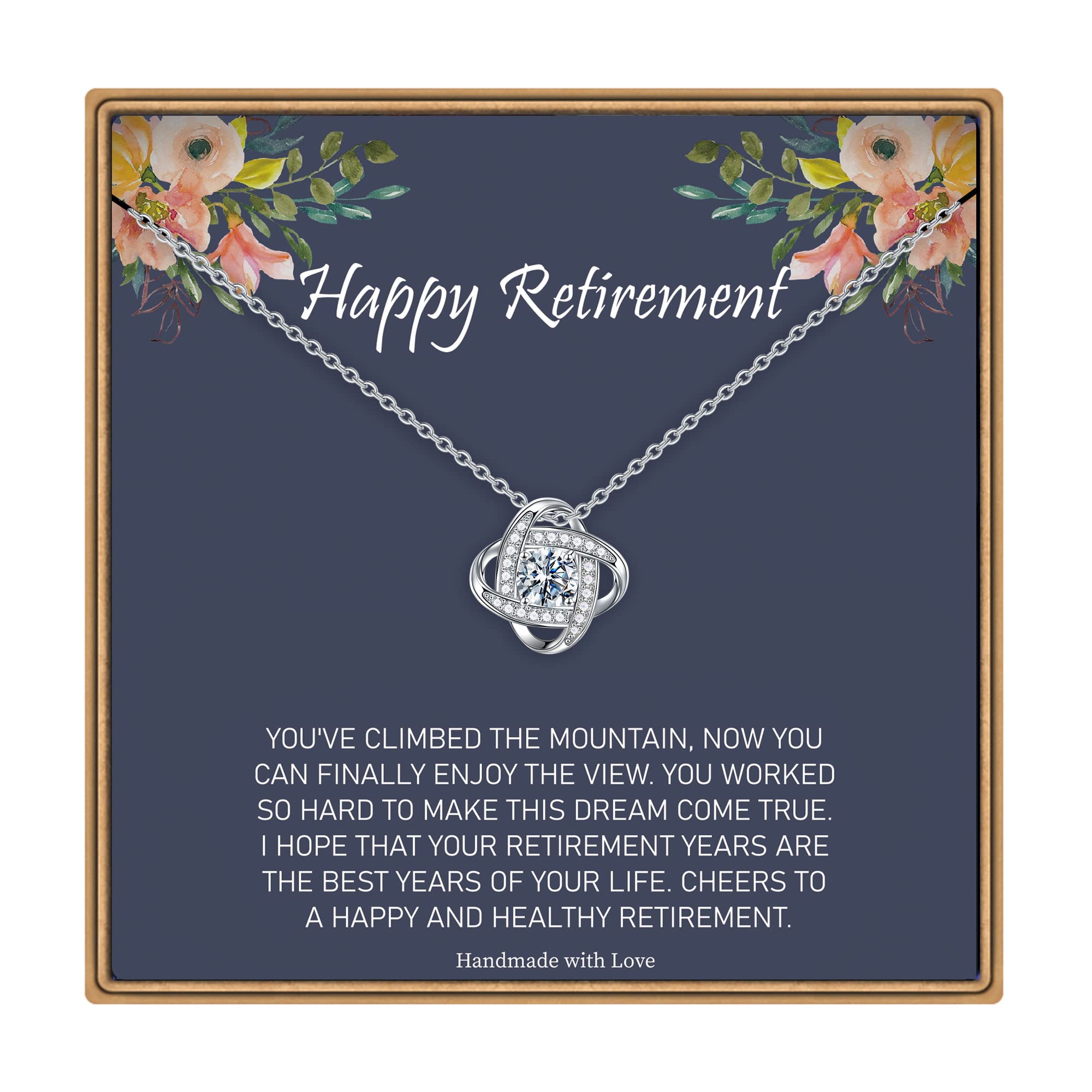 Ieftop Love Knot Retirement Necklace