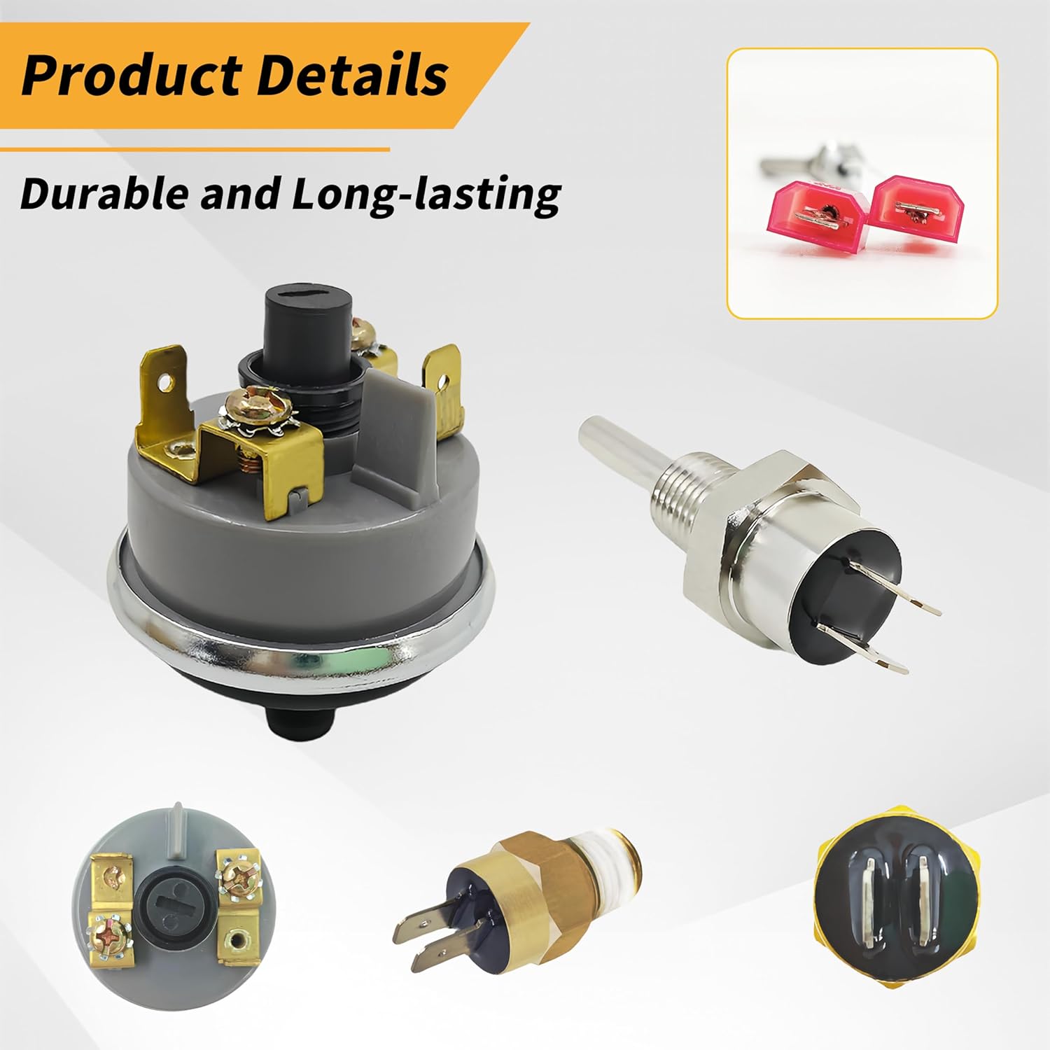 Pool Heater Repair Kit Compatible with Pentair Mastertemp Max-E-Therm Include Switch, Stack Flue Sensor, Thermistor,Replace Number 42002-0024S, 42001-0053S, 42001-0060S, 42002-0025S, 42001-0063S