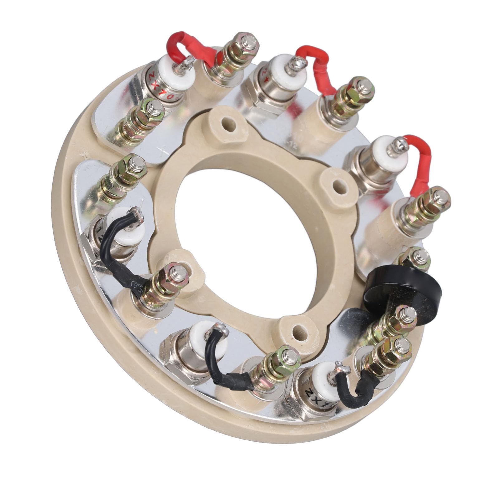 FTVOGUE Ruota Raddrizzatore Ponte Ad Anello Raddrizzatore in Ottone per Componenti Elettronici del Generatore Design Ad Circolare per la Riparazione, la Sostituzione e la Manutenzione del Generatore