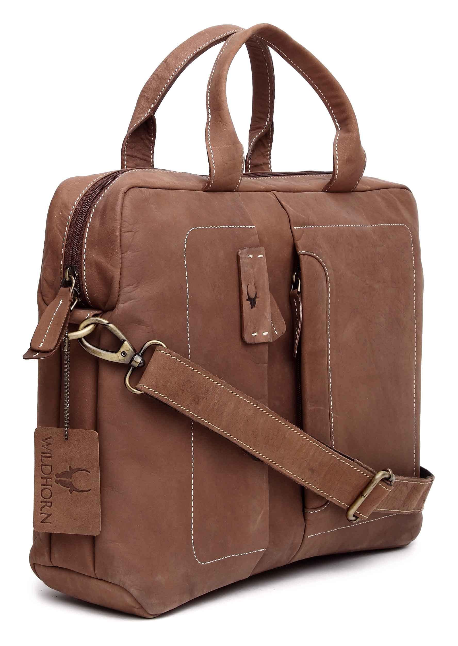 wildhorn Men's Messenger Bag (Brown)-picture-46