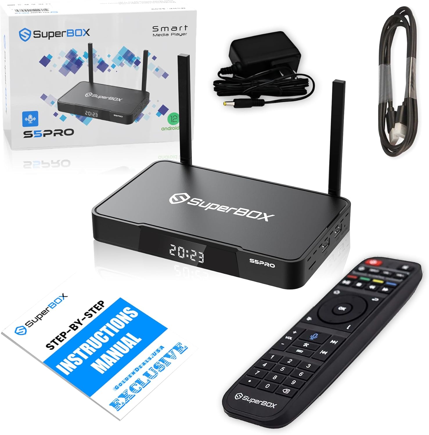 S5 PRO 2024 Android 12 Streaming Media Player, 4GB RAM, 32GB ROM