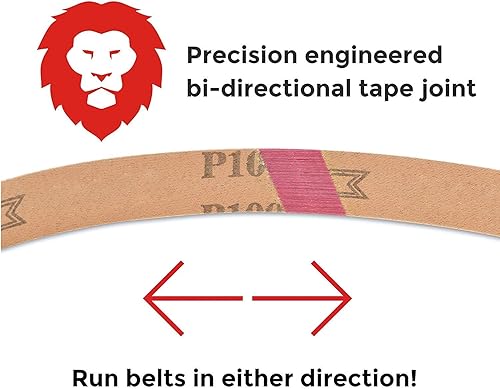 Red Label Abrasives Cinturones de lijado de grano P80 grueso de 12 x 10 pulgadas, grano P320 mediograno fino P800grano P5000 ultra fino, 10 unidades