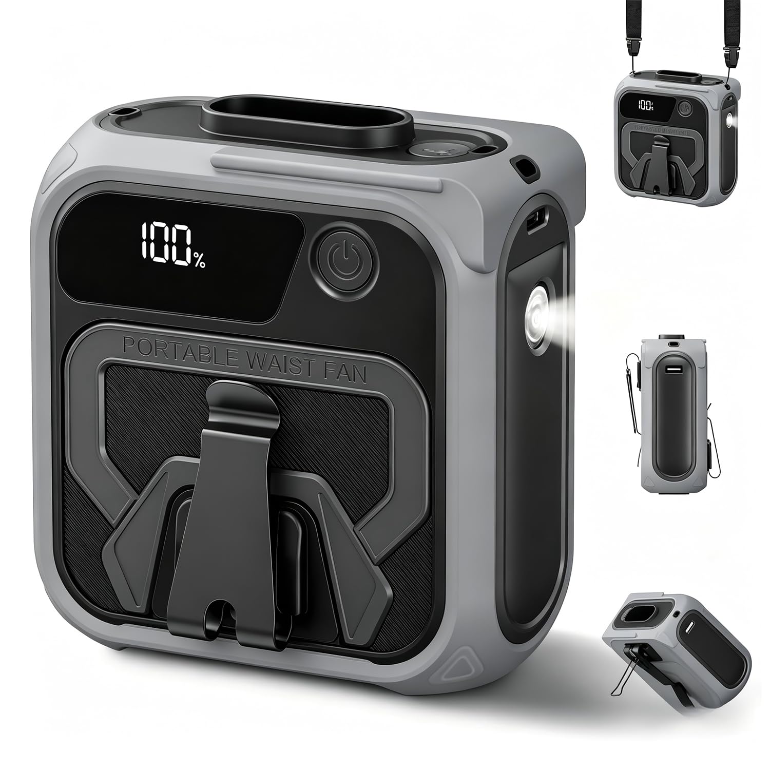 Ventilateur portable contre la chaleur en camping avec autonomie 10000mAh