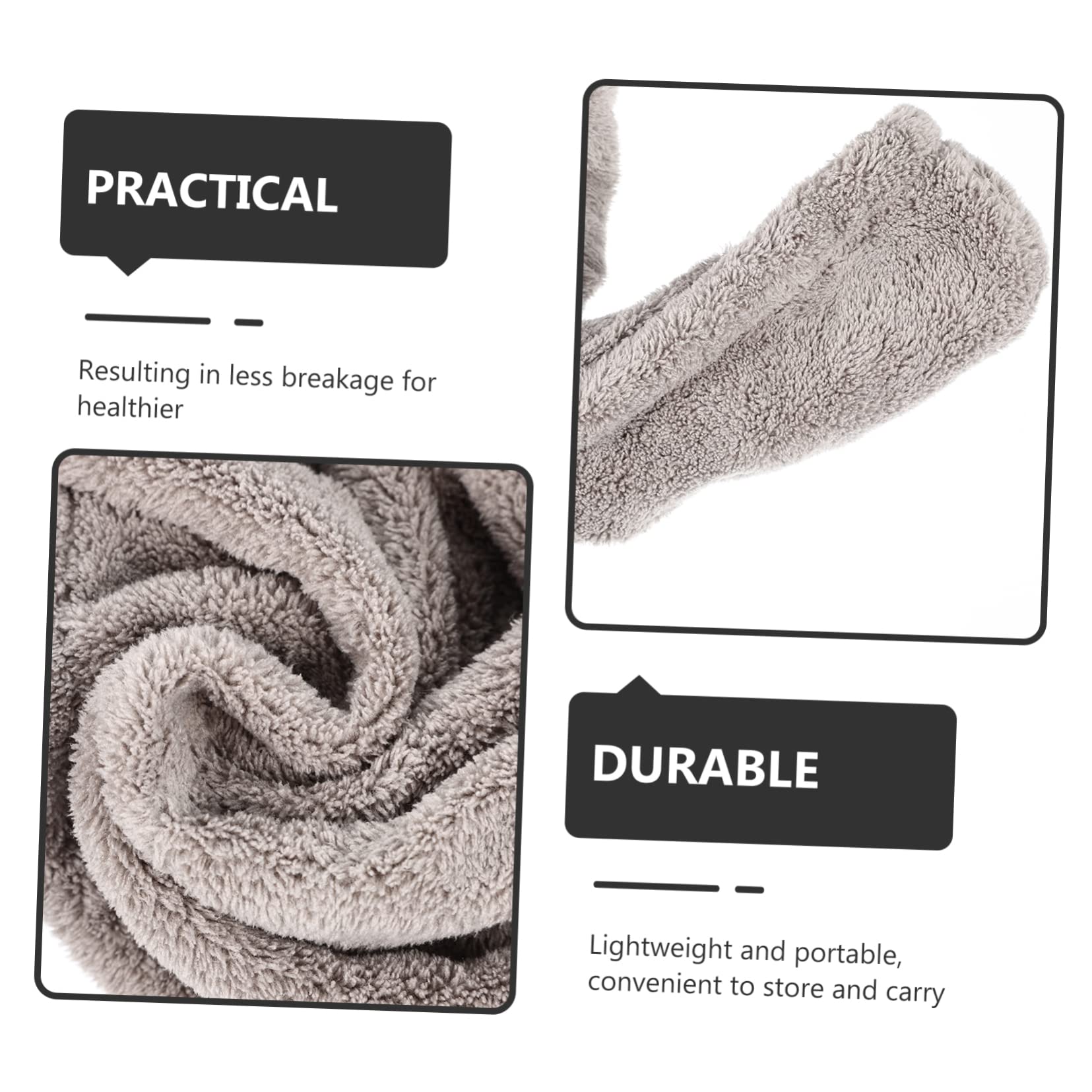 PRETYZOOM 3stücke Haarturban Für Damen Super Saugfähiger Trocknender Haarturban Mit Niedlichem Eichhörnchen-Design Zum Schnellen Trocknen Nasser Haare Nach Dem Waschen Komfortabel Und