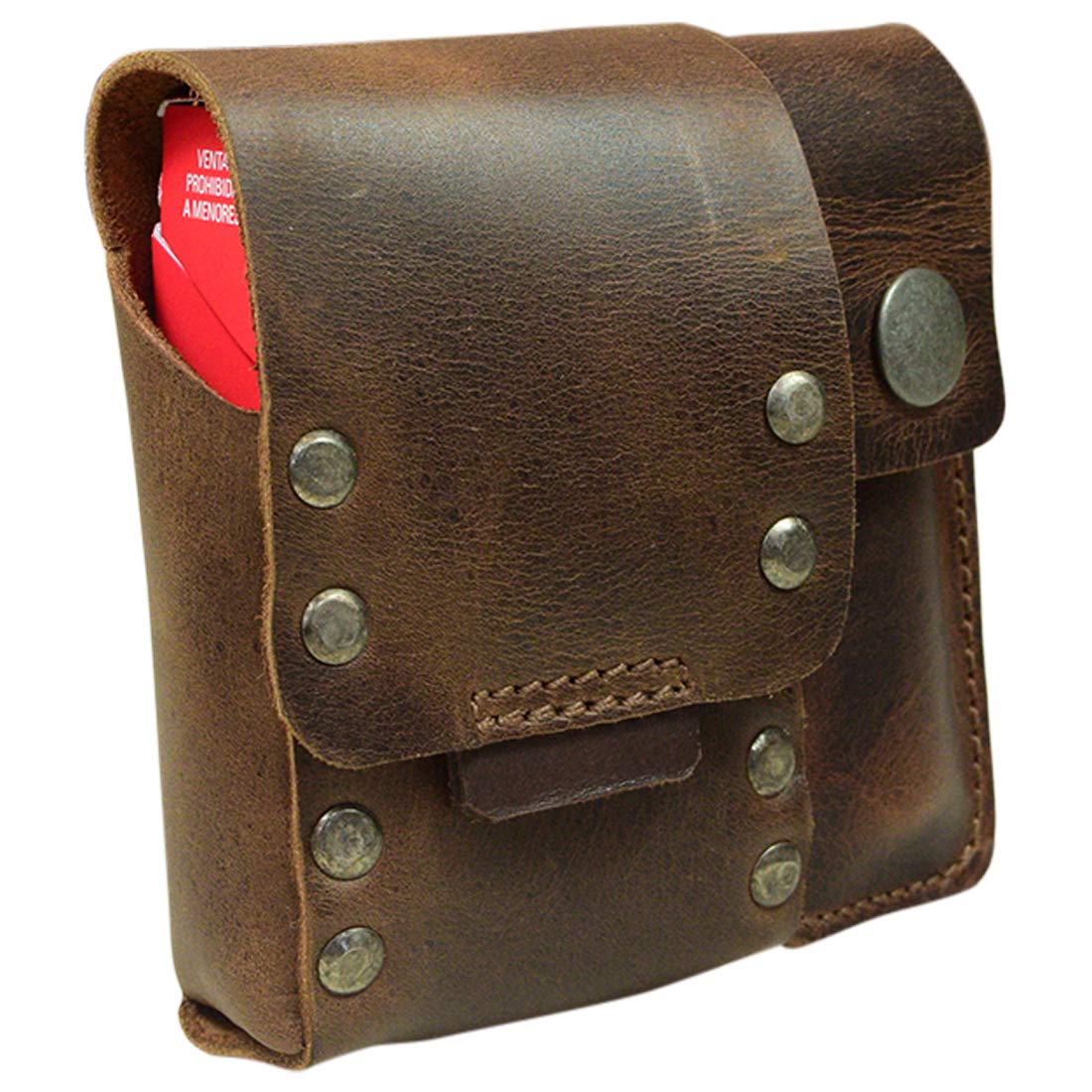 Amazon.com: Hide & Drink, Riveted Cigarette and Lighter Holder, Belt Tobacco  Case, Smoking Accessories, Full Grain Leather, Handmade, Bourbon Brown :  Health & Household