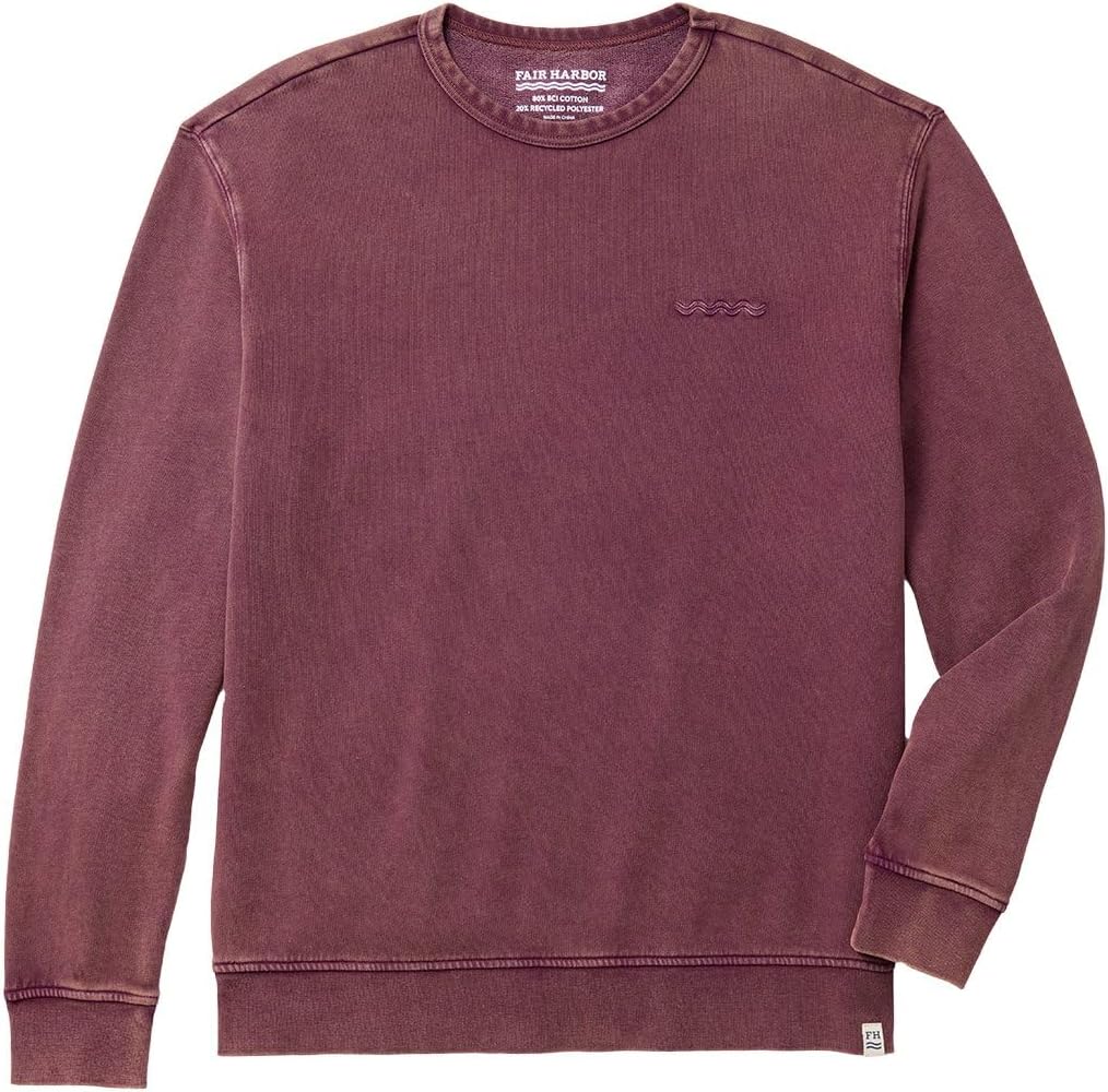 Fair Harbor The Saltaire Crewneck –– Men's Relaxed Long Sleeve Sweatshirt