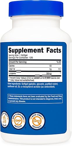 Miniatura 9 de Nutricost Licopeno 50mg cápsulas blandas (60 cápsulas blandas)