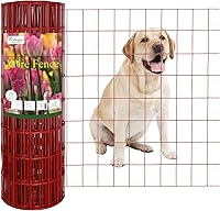 Vista 31 de Valla de alambre soldada con revestimiento de PVC negro de 36 pulgadas x 50 pies, 2 pulgadas x 3 pulgadas 16GA, rollo de cercado de borde de jardín