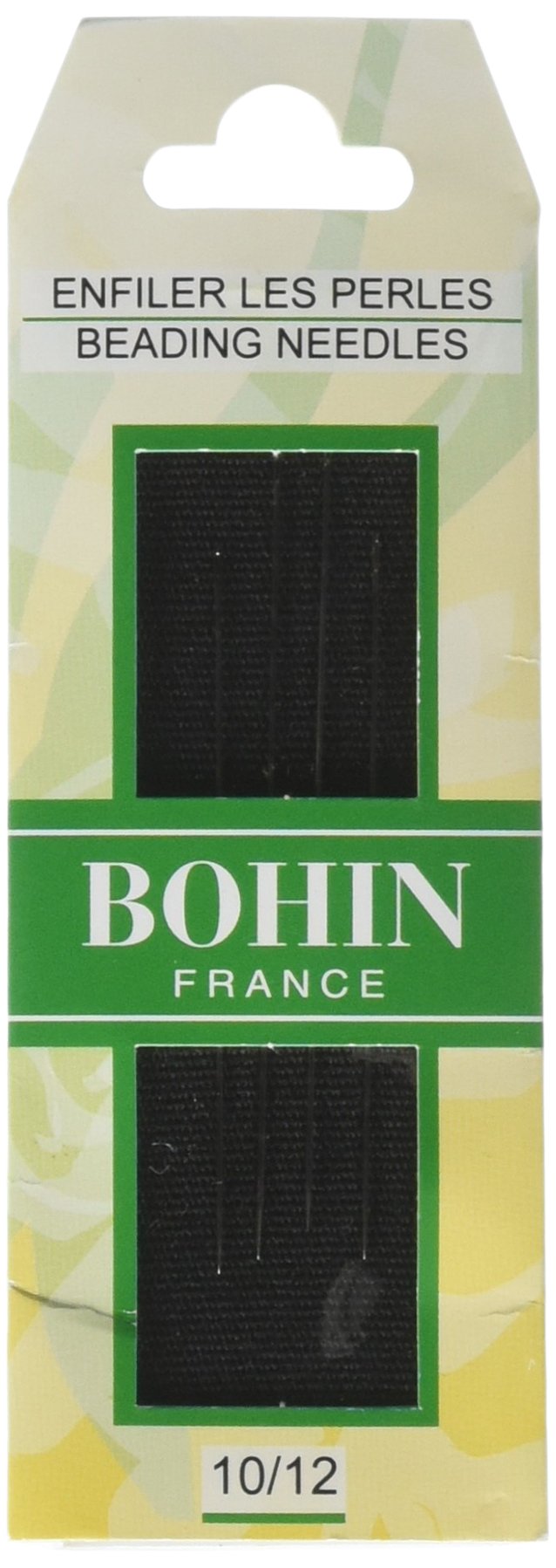 Bohin 01125 10/12 Tailles Aiguilles de haute précision à chas étroit pour perler