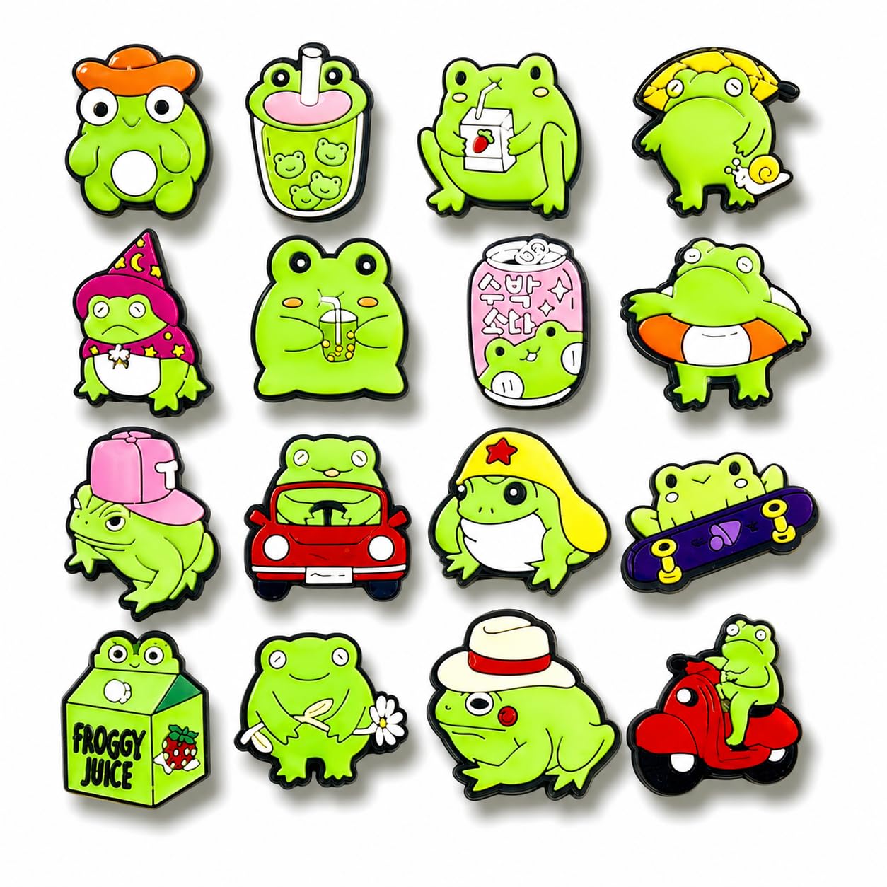 Breloques grenouille verte pour customiser sabots et bracelets enfants