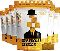 Kit 6 Snacks Saudáveis - 6x Pacotes Snacks Manga e Cúrcuma - Salgadinho Vegano, Lanche Sem Glúten e Sem Lactose - Biscoito Fit a Base de Plantas - 6x35g