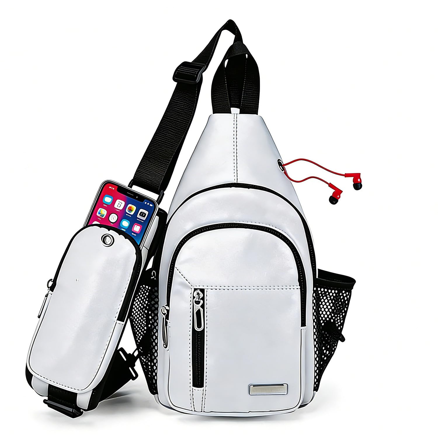 JENAGREEN Sling Backpack Crossbody Sling Bag, Cross Bag Adjustable Travel Hiking Essentials Casual Daypack Multipurpose Chest Bag Purse for Women Men