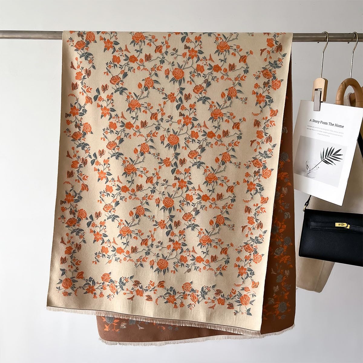 First Choose Women's Blanket Chunky, Pashmina Shawls Wraps Oversized Winter & Fall Warm Scarfs Soft Cashmere Feel for Women - Image 3