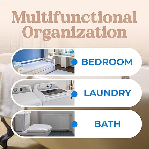 Miniatura 6 de Cesta de lavandería para niños, tema de cohete espacial de astronauta, impermeable, plegable con asas, cesta de lona para cuarto de bebé de 45 L,