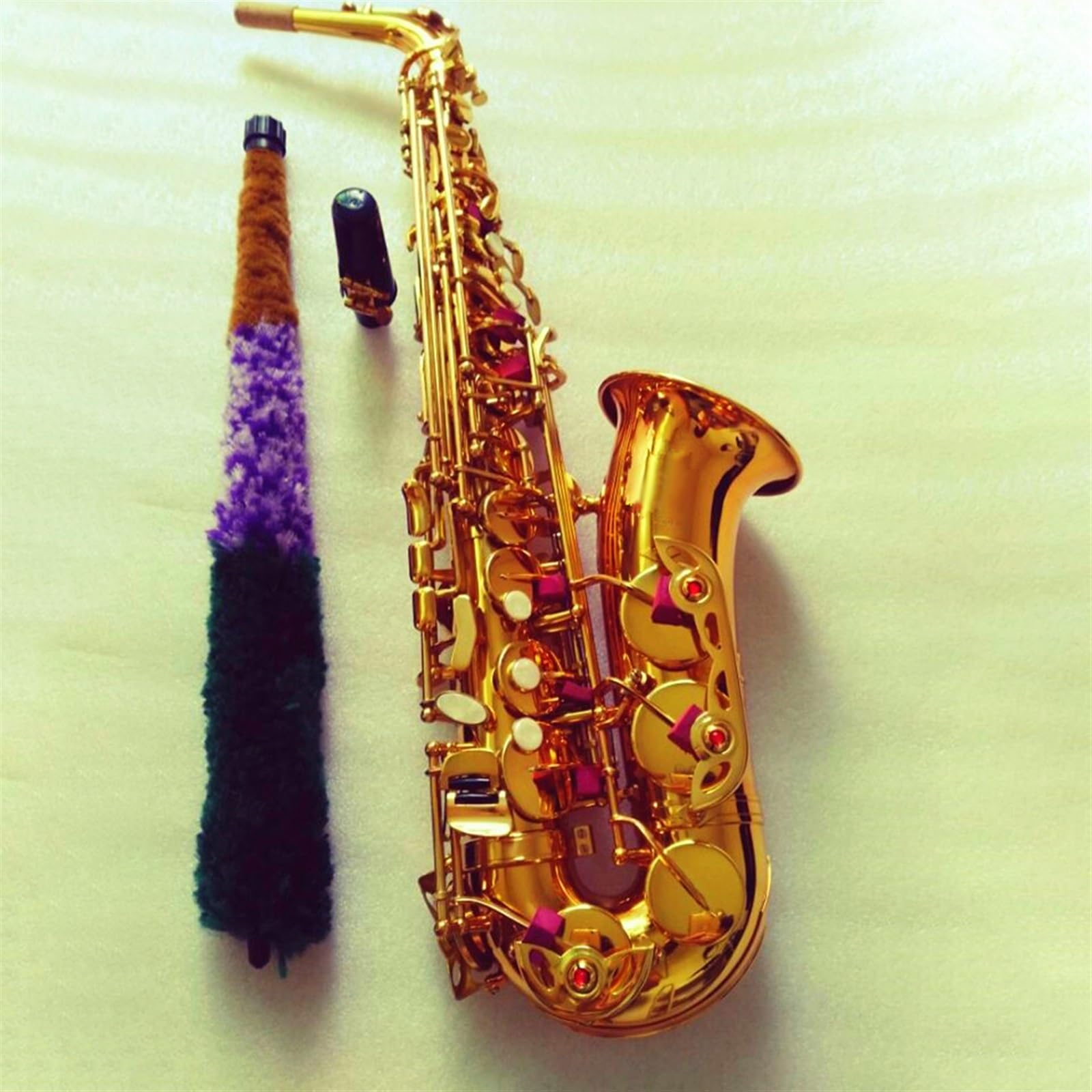 professionnel Saxophone Instruments De Musique À Vent Saxophone Alto Mib Doré Saxophone Mi Bémol Avec Bec Et Étui