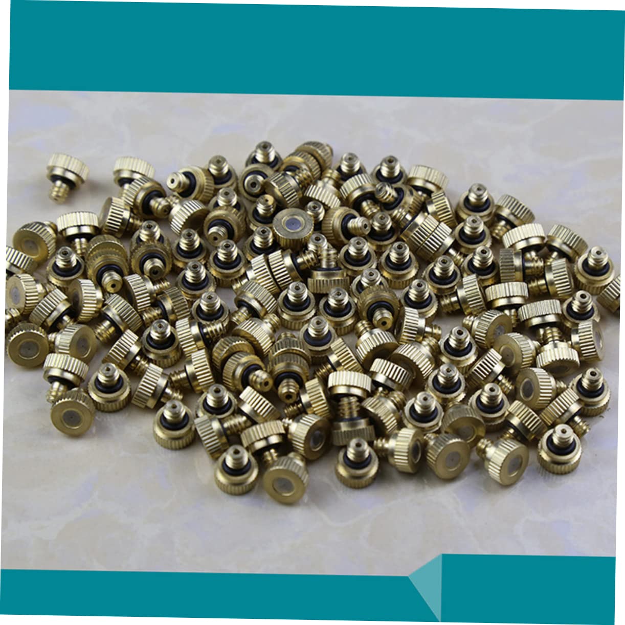 INOOMP Lot De 3 Buses en Laiton pour Brumisation Extérieure Basse Pression Installation Facile pour Jardin 32 Pièces X 3