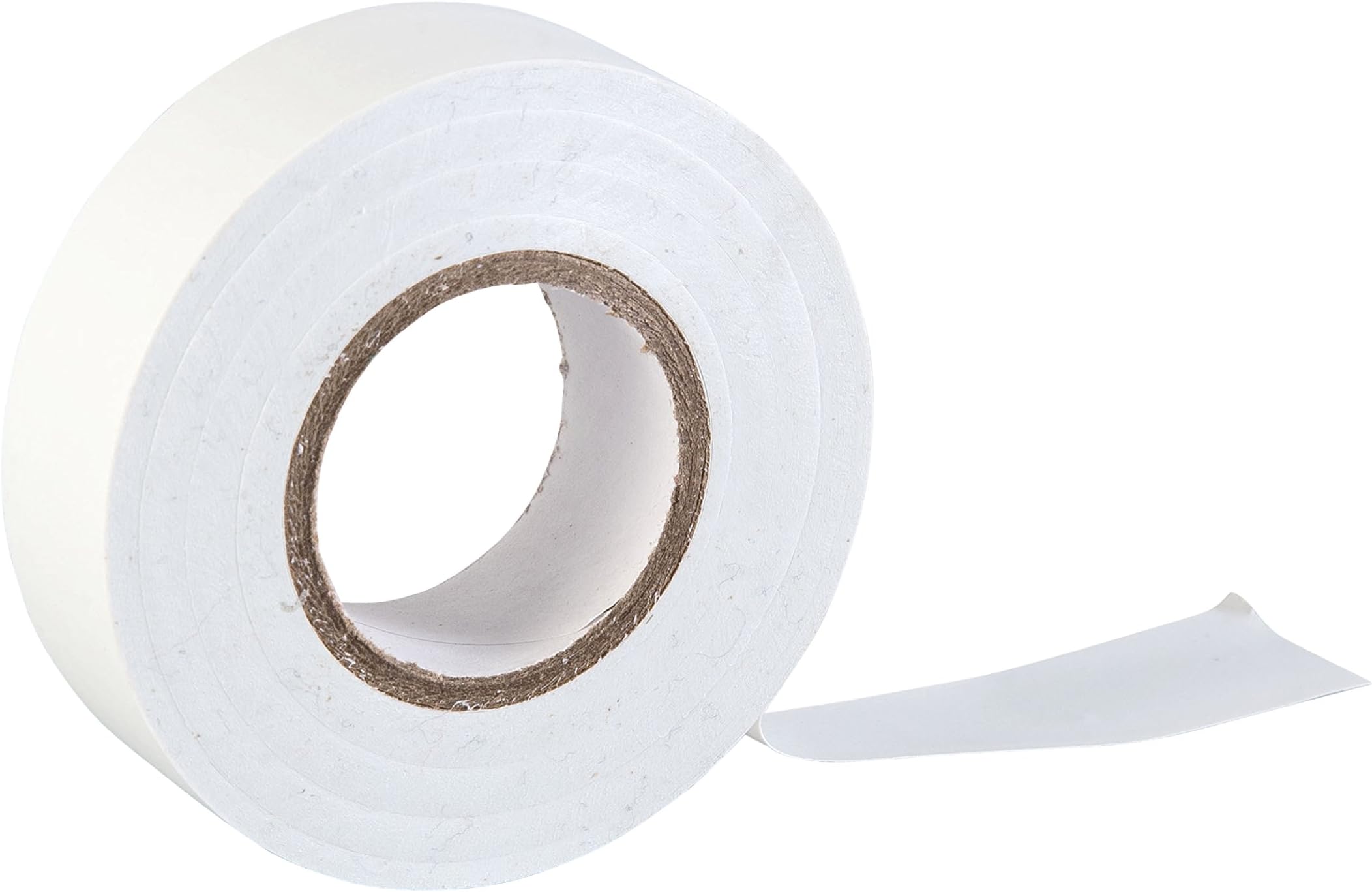 White Electrical Tape, 19mm x 20m, Strong Self-Adhesive PVC Insulation Tape for Insulating, Repairing and Protecting Electrical Wires, 1 Roll