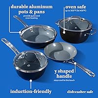 Vista 3 de Sur La Table Kitchen Essentials Juego de Utensilios de Cocina de 10 Piezas de Aluminio Forjado con Interior Antiadherente de Cerámica de Titanio