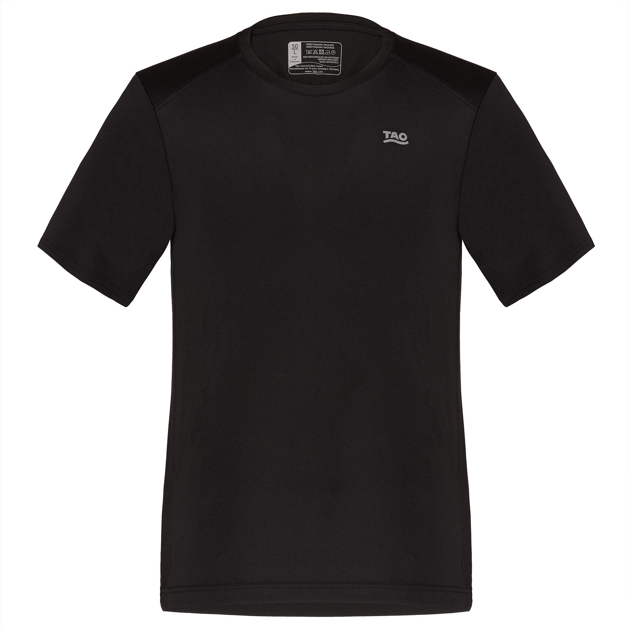 TAO. Einfach Laufen. Atmungsaktives Laufshirt für Herren | Nachhaltig & fair Pino Black
