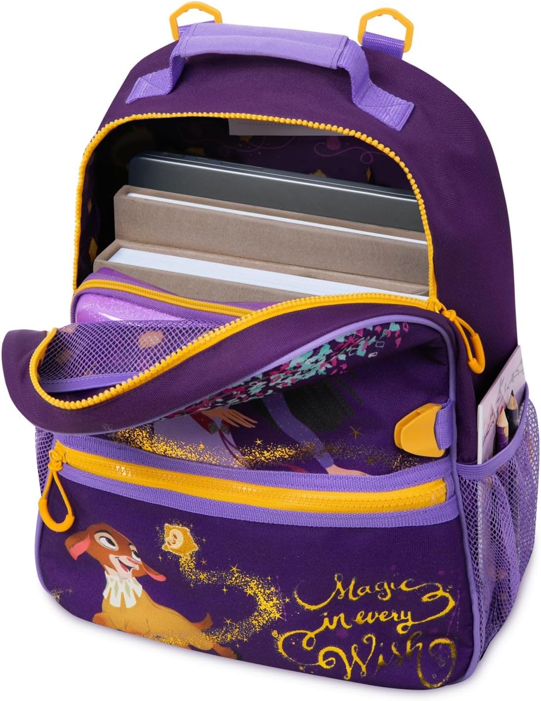 Disney Store Official Wish Toddler Unisex Backpack | Kindergarten Elementary Kids Backpack | Medium (16" tall) - Purple