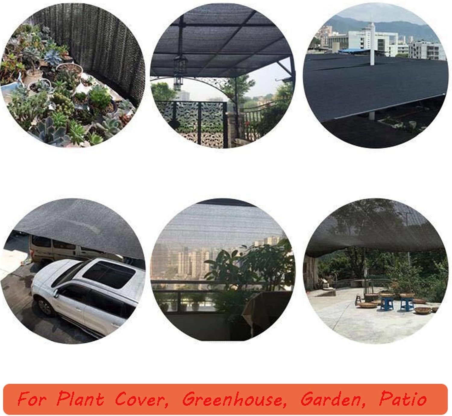 Garden Shade Cloth 3x7m, Mesh Sun Shade for Patio, Shade Net for Patio, Sunblock Shade Net with Reinforced Grommets, Garden Shade Mesh Tarp for Canopy Plant Flower