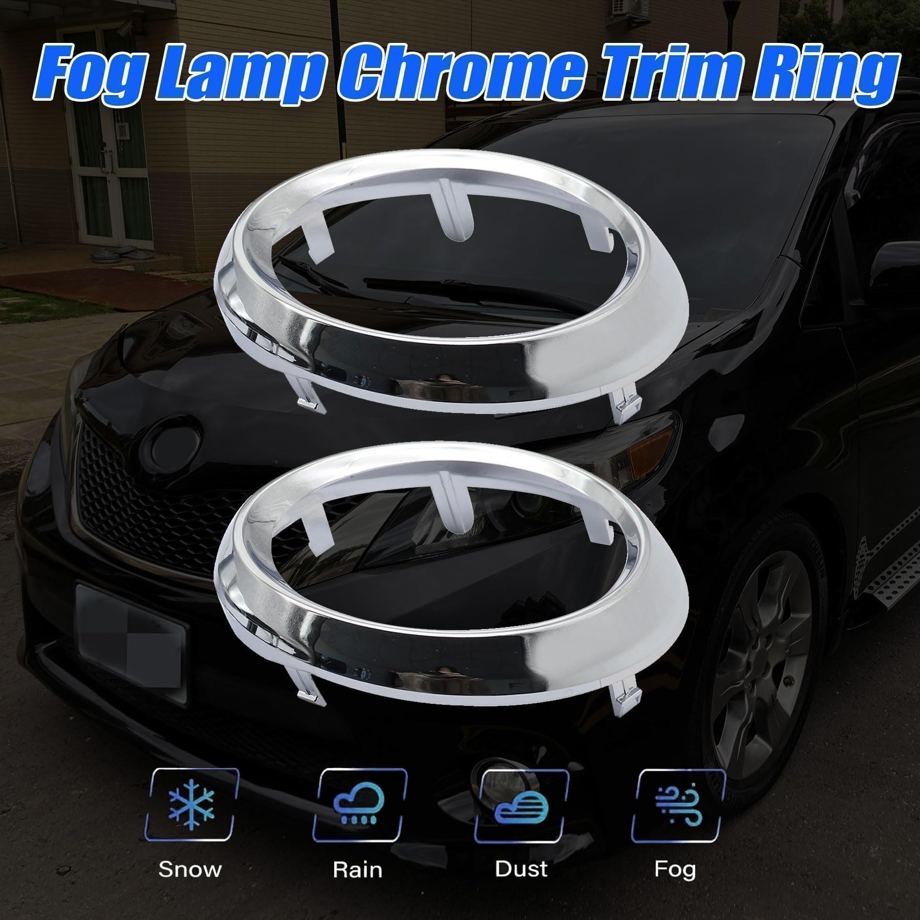 Amazon.com: XQSMWF Fog Light Lamp Bezel Cover Compatible With