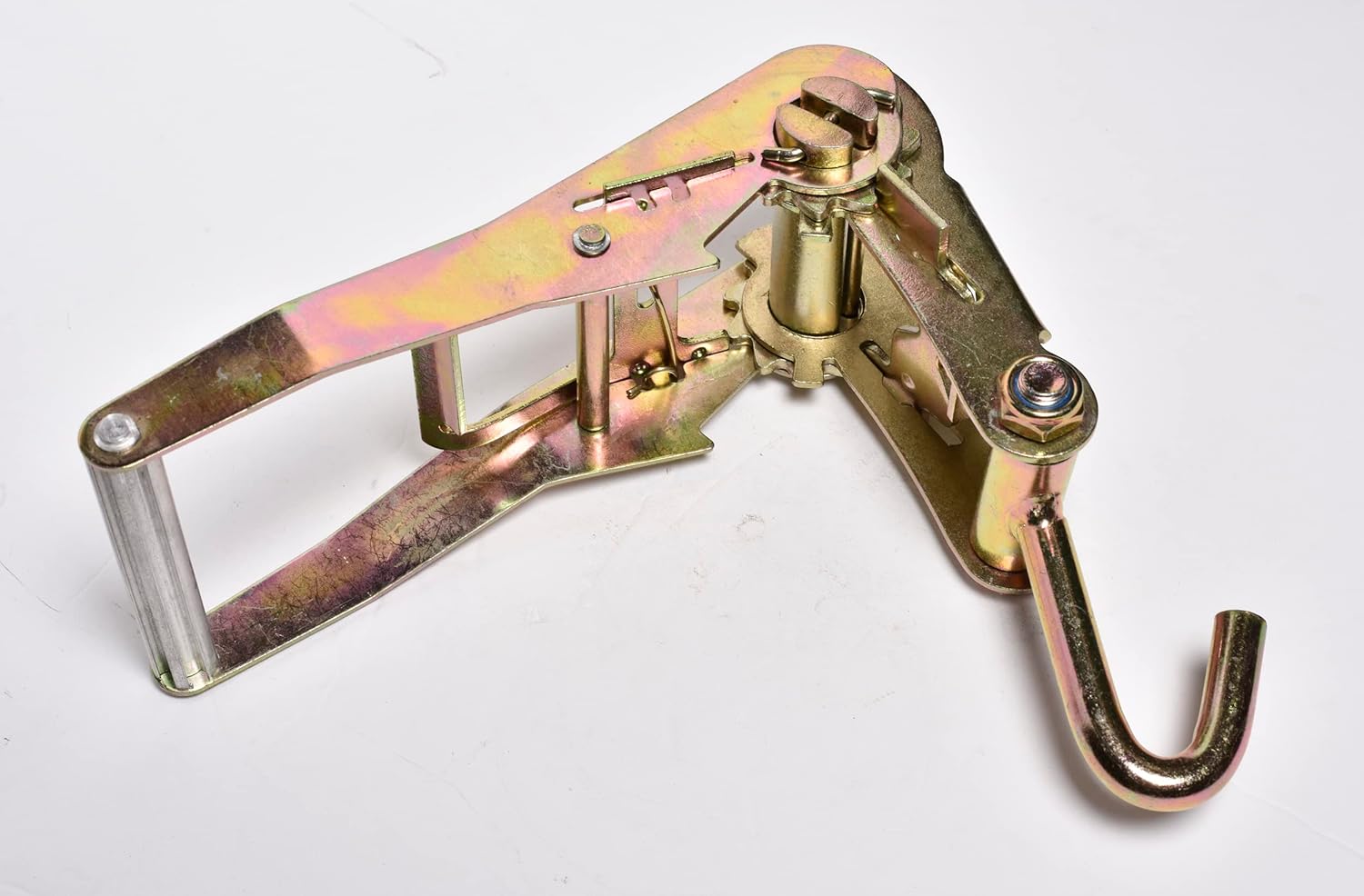 2 inch Ratchet Handle & Snap with J Hook f Race Car Hauler Tow Dolly Wrecker Truck Tie Down for Strap