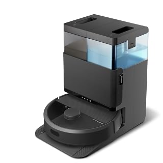 iRobot Roomba Plus 405 Combo con Base AutoWash multifunción y autolimpiable, Lavado y Secado mopas DualClean elevables, Clearview LiDAR, 75 días de autovaciado, Doble fregado con SmartScrub, App_N - Amazon product rated Grade B
