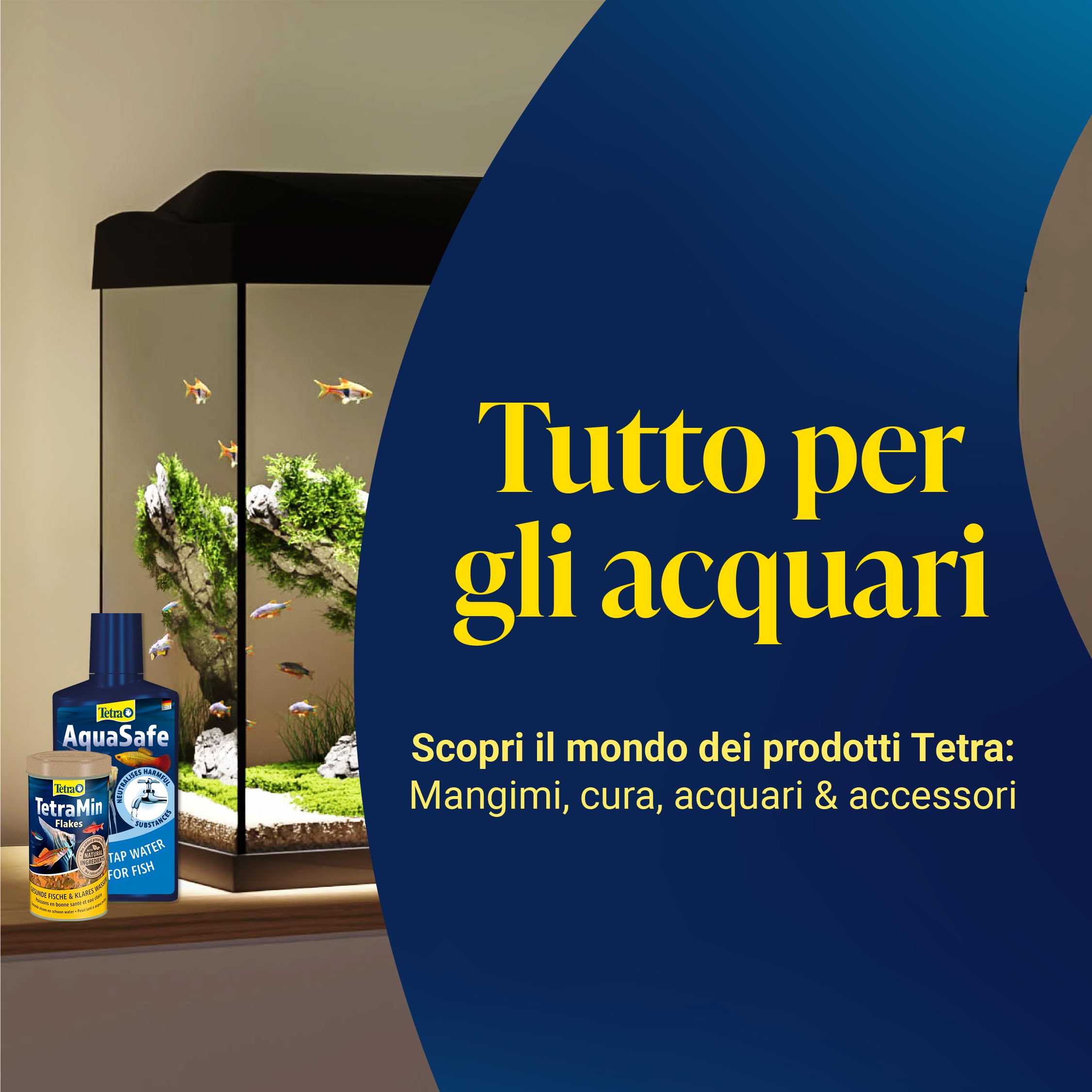 Tetra AquaSafe, Rende l'Acqua del Rubinetto Sicura, Neutralizza le Sostanze Dannose per i Pesci - 500 ml