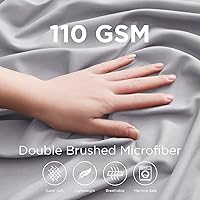 Vista 209 de Empyrean Charcoal Grey Extra Deep Pocket Fitted Sheet Full Size, Hotel Luxury Deep Pocket Full Size Fitted Sheet Only Easily Fits 18 to 24 Inch