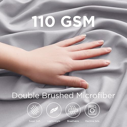 Miniatura 2 de Empyrean - Sábana bajera de bolsillo extraprofundo, suave, para colchones de 18 a 24pulgadas, de lujo, con correas en las esquinas, tamaño King,