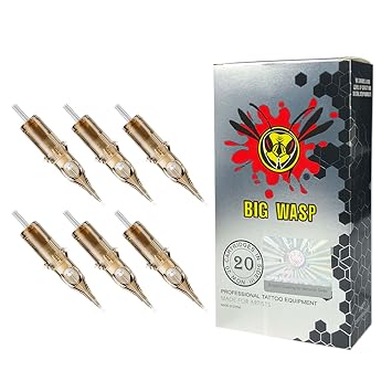 BIGWASP #10 Bugpin 3RL Tattoo Needle Cartridges 3 Round Liner 20Pcs Generation 3