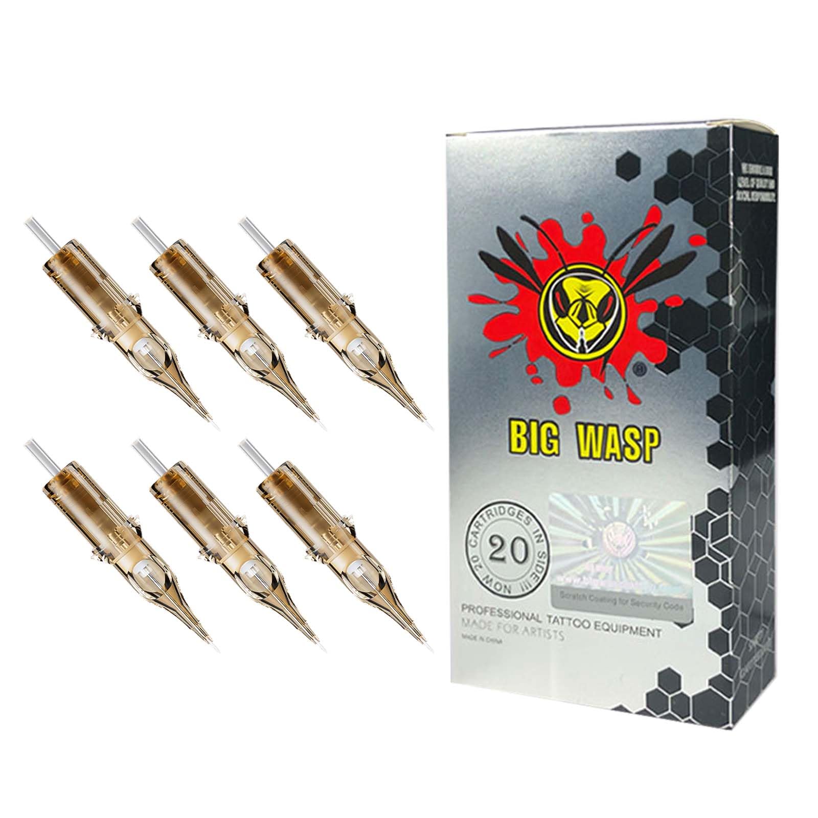 BIGWASP #12 Standard 3RS Tattoo Needle Cartridges 3 Round Shader 20Pcs (Generation 3)