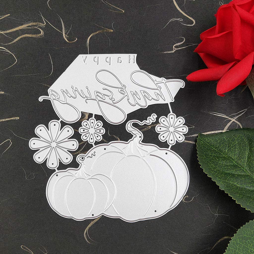 Thanksgiving Metal Die Cuts, Cutting Dies Cut Stencils for DIY Scrapbooking Photo Album Decorative Embossing Paper Dies for Card Making Template