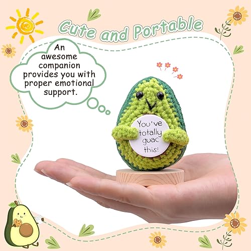 Miniatura 10 de MuMyer Adorno de automóvil en escabeche hecho a mano con apoyo emocional, bonito regalo de muñeca de punto de pepino, divertida muñeca de ganchillo