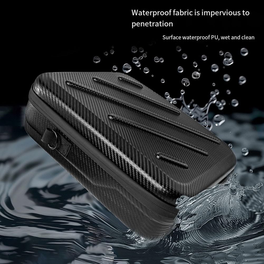 Funda de viaje portátil de poliuretano + EVA, para protección contra la humedad y derrames, 35 x 30,4 x 15 cm, color negro