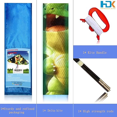 Miniatura 9 de HENGDA KITE Serie de pintura Delta Kite, para niños y adultos, fácil de volar, excelente diseño de tela y estructura, las imágenes son hermosas en