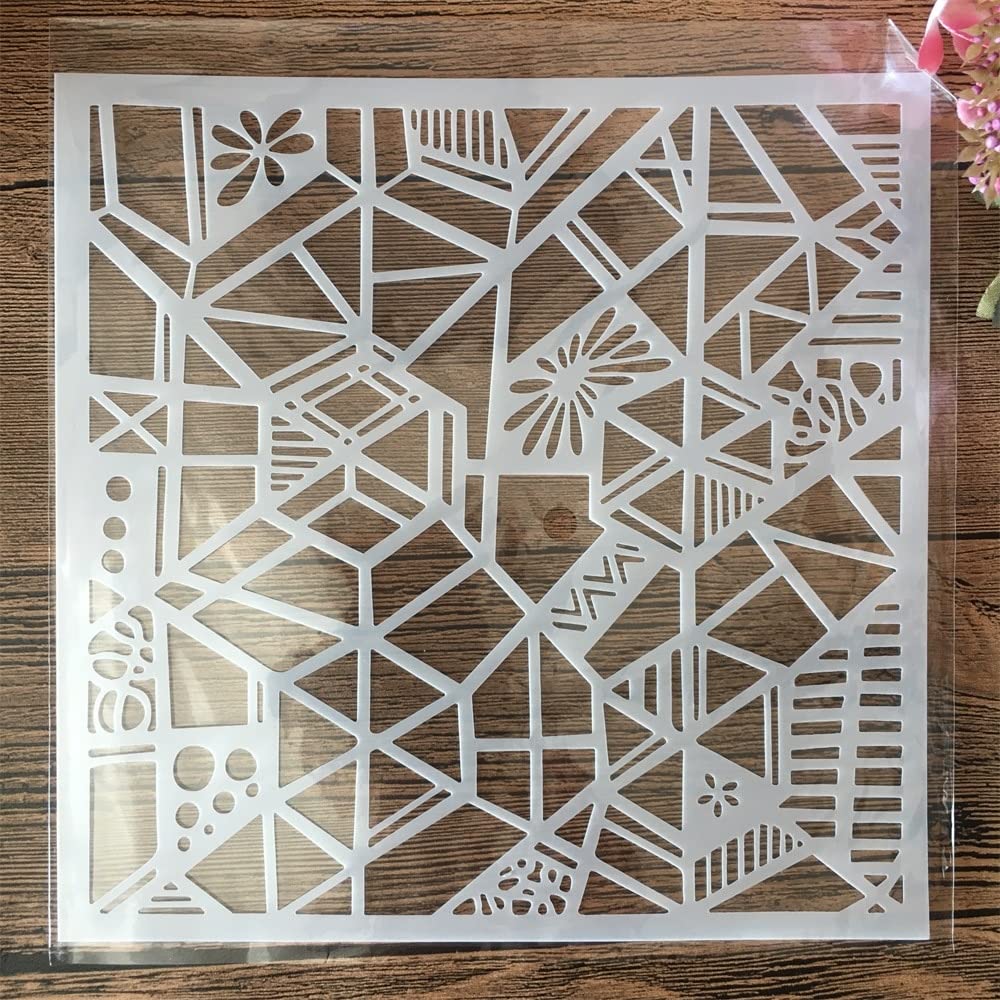 Stencil per artigianato riutilizzabili, 13 cm, stencil per pittura su legno, decorazioni per la casa, stencil per parete